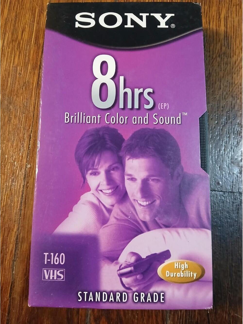 NEW Sony 8 Hours Premium Grade T-160 Blank Recordable VHS Tape